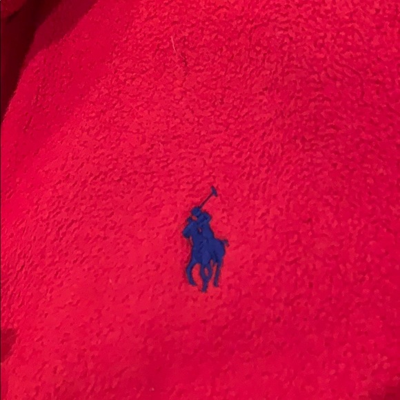 Red Polo zip up - Picture 3 of 4